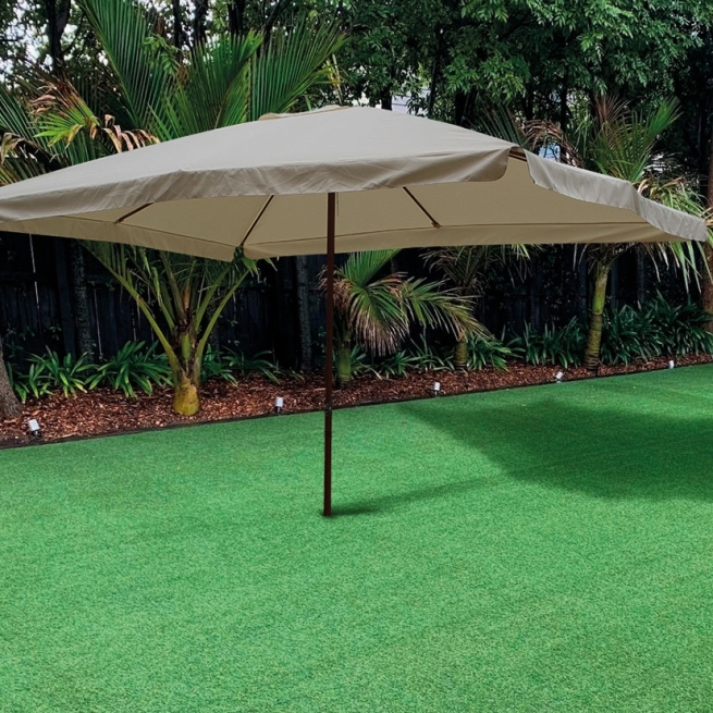 Parasol alumio/acero 3x4  mastil 48 mm - Suinplas
