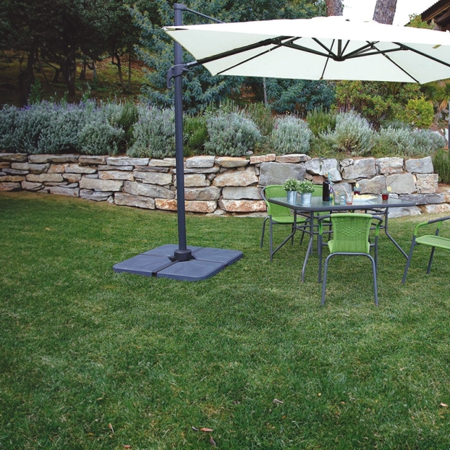 Pie cemento parasol lateral 25kg 1 pieza - Suinplas