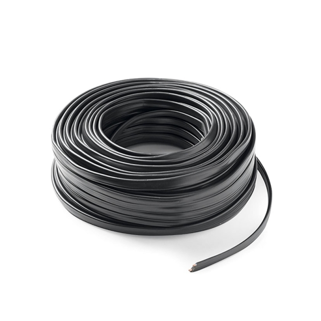 Cable eléctrico plano FAMATEL 2x1,5 mm negro 50 m 