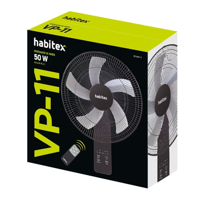 Ventilador de pared habitex vtp-111 - Suinplas