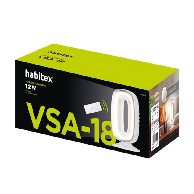 Ventilador de mesa habitex sin aspas vsa-18 led - Suinplas