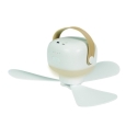 Ventilador portátil HABITEX V20 con luz LED y mando 