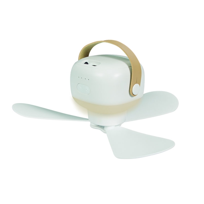 Ventilador portátil HABITEX V20 con luz LED y mando 