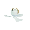 Ventilador portátil HABITEX V20 con luz LED y mando 