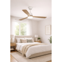 Ventilador techo led blanco habitex 53nw - Suinplas