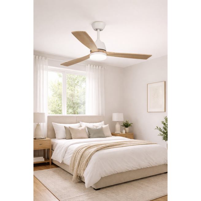 Ventilador techo led blanco habitex 53nw - Suinplas
