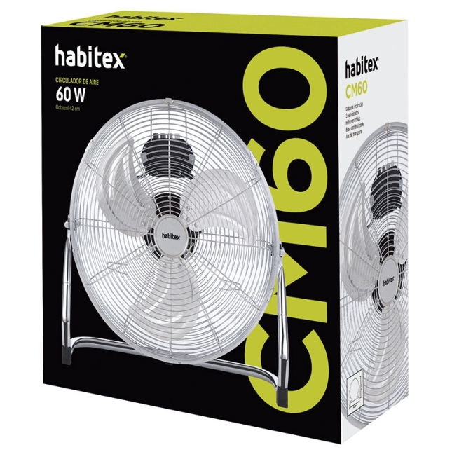 Ventilador circulador de aire cm60 60w aspas metalicas -...