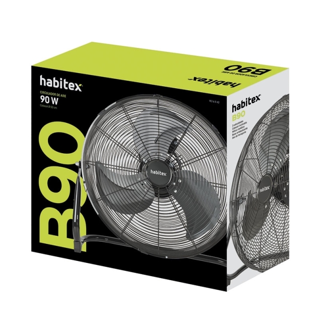 Ventilador circulador aire habitex b90 90w - Suinplas