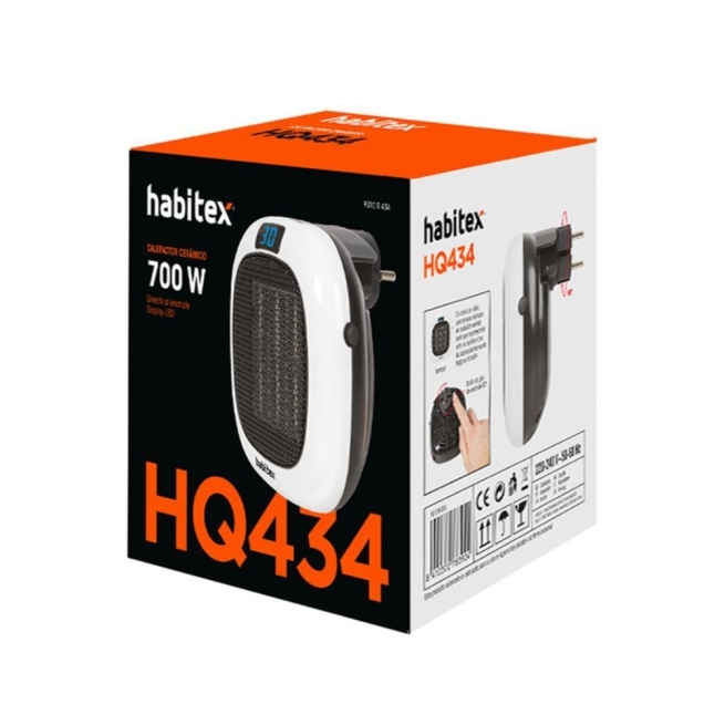 Calefactor de enchufe habitex hq434 - Suinplas