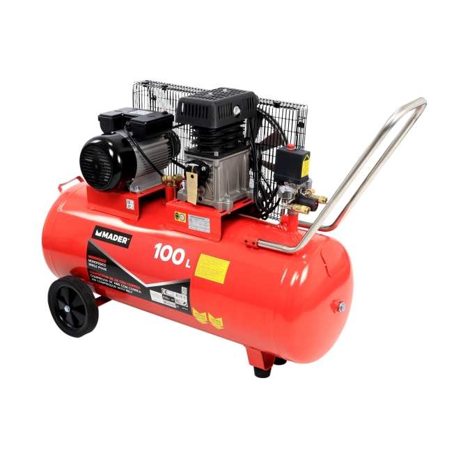 Compresor de aire correa 100l 3hp - mader power tools - S...