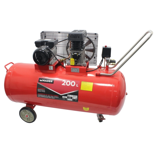 Compresor de aire correa 200l 3hp - mader power tools - S...