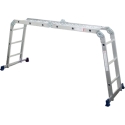 Escalera articulada con plataforma aluminio 4x3d - mader...