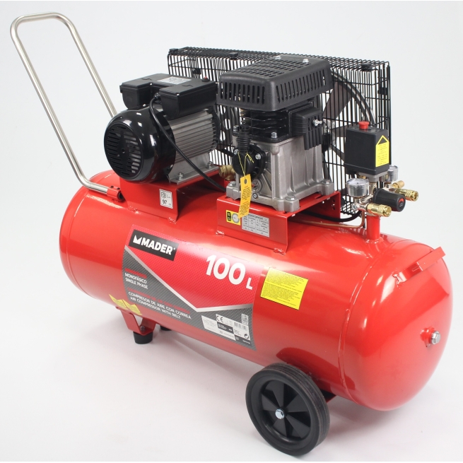 Compresor de aire correa 100l 2.75hp - mader power tools...
