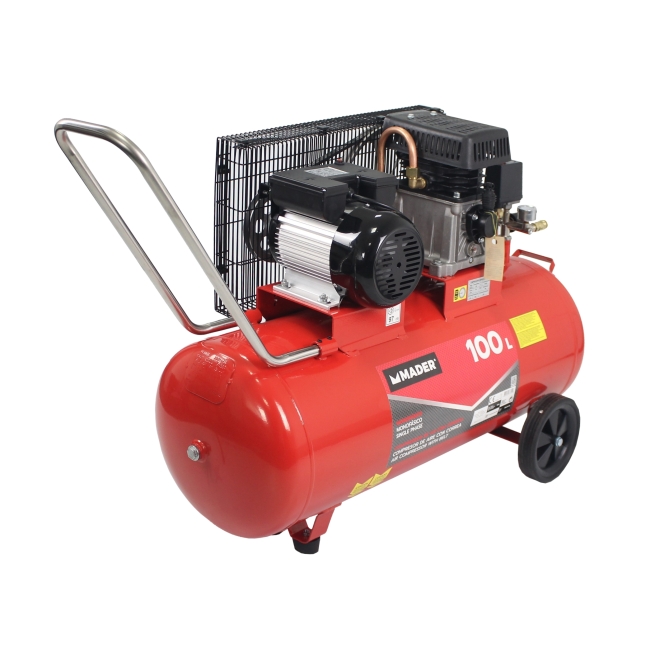Compresor de aire correa 100l 2.75hp - mader power tools...