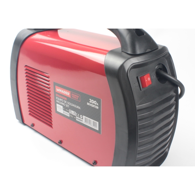 Equipo de soldadura inverter, 200a - mader power tools -...