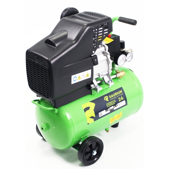 Compresor de aire, monobloco, 24l, 1.5hp - saurium - Suin...