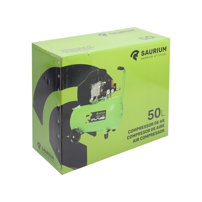 Compresor de aire, monobloco, 50l, 1.5hp - saurium - Suin...