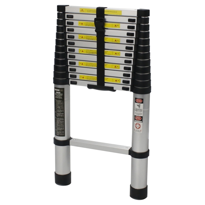 Escalera aluminio, extensible, 3.8m, 12d - mader hardware...
