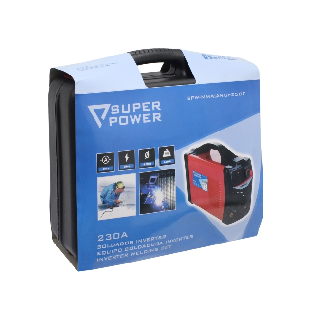 Equipo soldadura inverter, 230a - super power - Suinplas