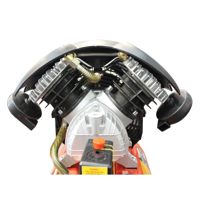 Compresor de aire, monobloco, 50l, 3hp, 2 cilindros - mad...