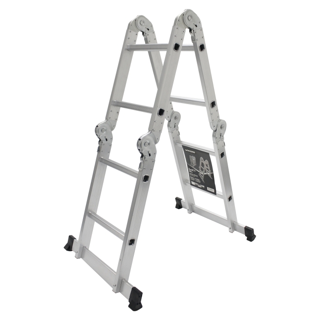 Escalera multiusos articulada aluminio 4x2p - mader hardw...