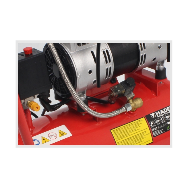 Compresor de aire monobloco 50l 2hp  cabezal doble - made...