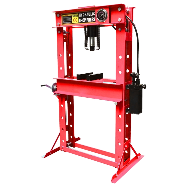 Prensa hidraulica 50t con manometro - mader power tools -...
