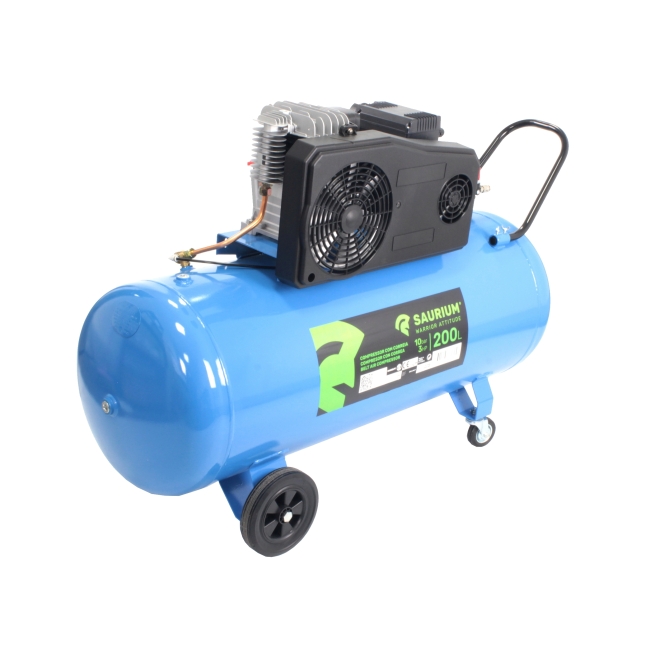 Compresor de aire correa 200l 3hp 10bar - saurium - Suinplas