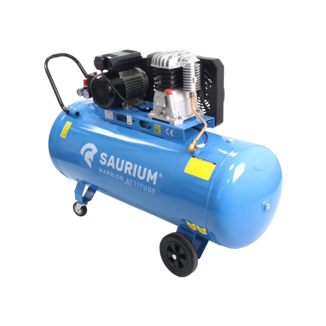 Compresor de aire correa 200l 3hp 10bar - saurium - Suinplas