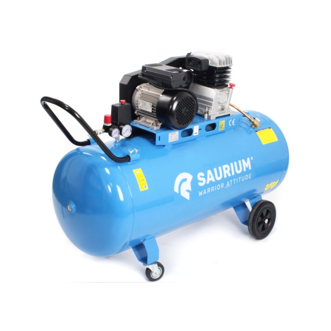 Compresor de aire correa 200l 3hp 10bar - saurium - Suinplas