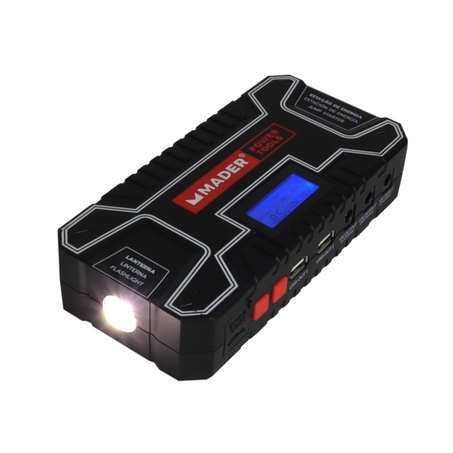 Estacion de energia 12ah power bank + mini compresor - ma...