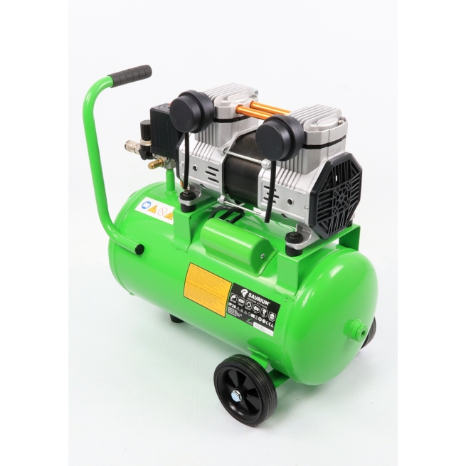 Compresor de aire 24l 2hp cabezal doble - saurium - Suinplas