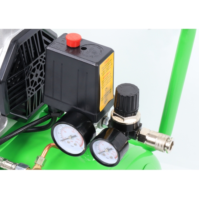 Compresor de aire 24l 2hp cabezal doble - saurium - Suinplas