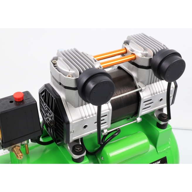 Compresor de aire 24l 2hp cabezal doble - saurium - Suinplas