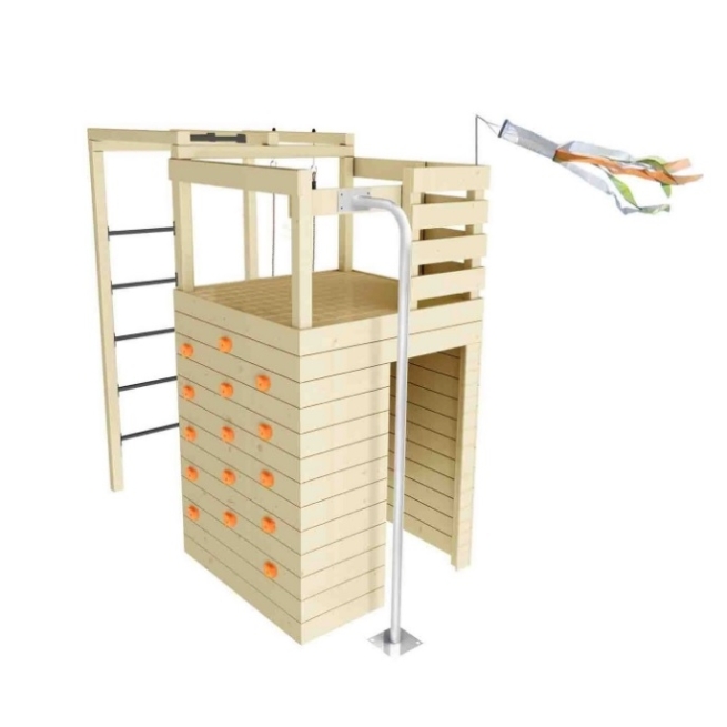 Castillo de juego infantil madera  cross fit - Suinplas