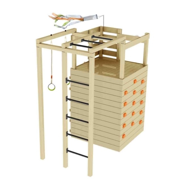 Castillo de juego infantil madera  cross fit - Suinplas