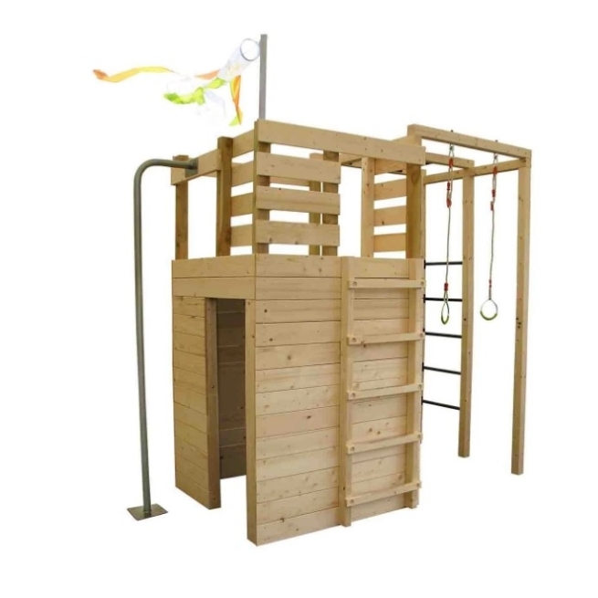 Castillo de juego infantil madera  cross fit - Suinplas