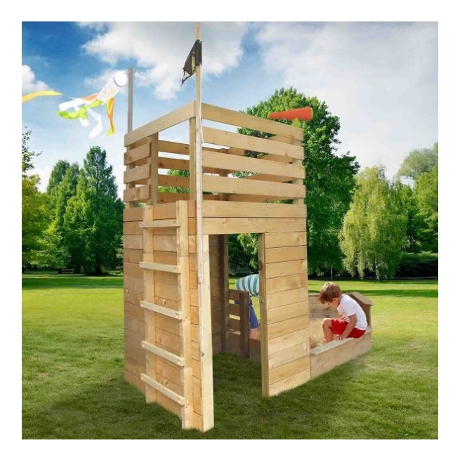 Castillo de juego infantil madera  çhacker - Suinplas