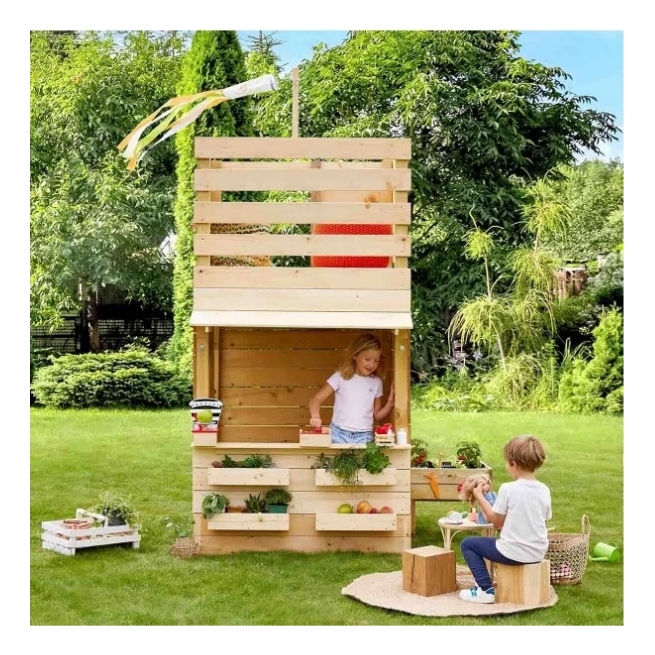 Castillo de juego infantil  madera shopping - Suinplas