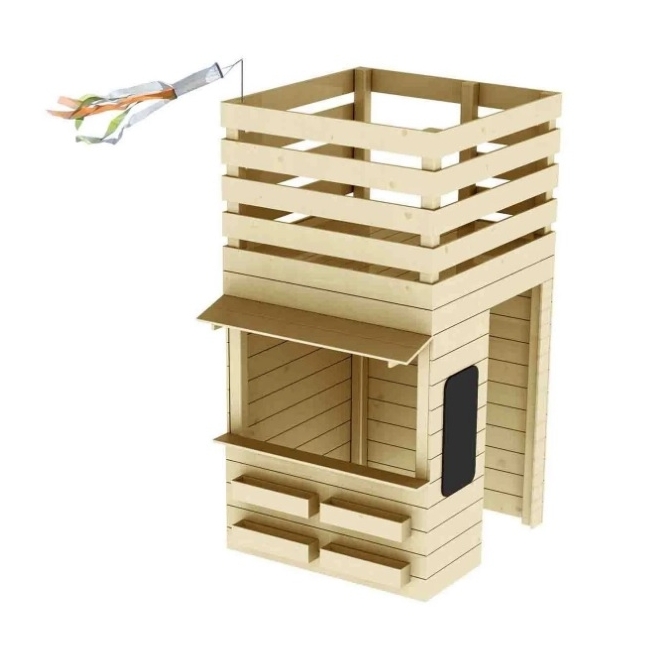 Castillo de juego infantil  madera shopping - Suinplas