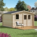 Cobertizo de madera juno 10.1 m2 - Suinplas