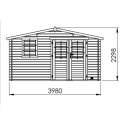 Cobertizo de madera juno 10.1 m2 - Suinplas