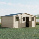 Cobertizo de madera juno 17.5 m2 - Suinplas