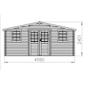 Cobertizo de madera juno 17.5 m2 - Suinplas