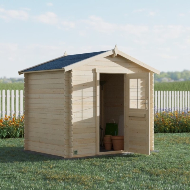 Cobertizo de madera juno 4.0 m2 - Suinplas