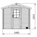 Cobertizo de madera juno 4.0 m2 - Suinplas