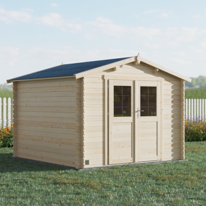 Cobertizo de madera juno 7.4 m2 - Suinplas