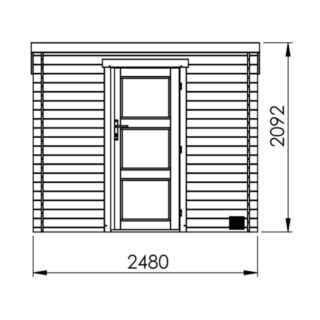 Cobertizo de madera juno modern 6.0 m2 - Suinplas