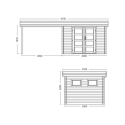 Cobertizo de madera lounj - auvent - Suinplas