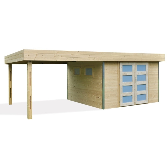 Cobertizo de madera lounj - auvent - Suinplas